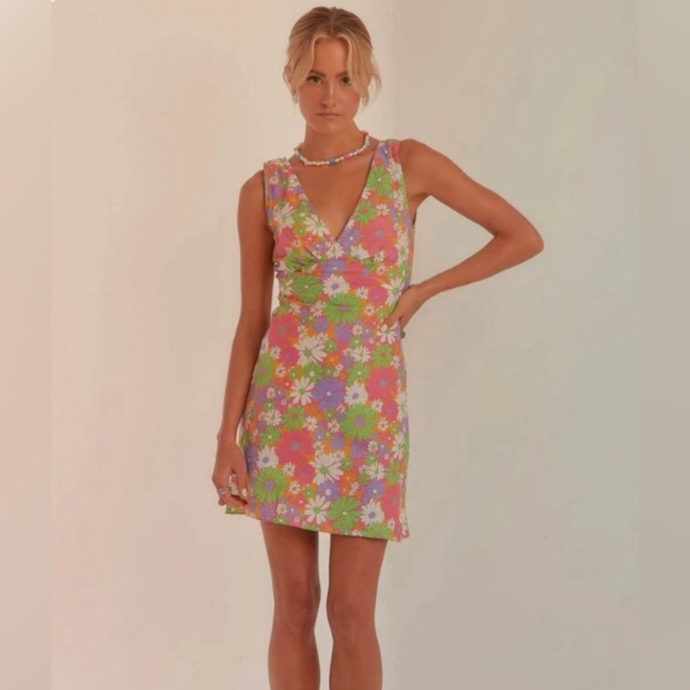 Peppermayo Audrey Vintage Slip Dress - 70s Floral
